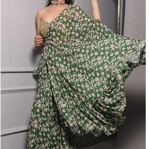 Forest Green Sharara Set